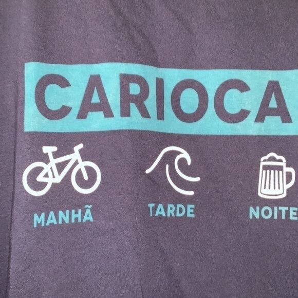 South & Co. Carioca Graphic Tee G Navy Blue Short Sleeve Crewneck 100% Cotton - Picture 3 of 7